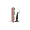 Kulkowe dildo analne na przyssawce korek czarny 12,8 cm